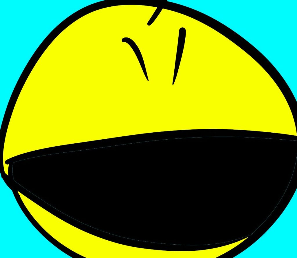 Stylized smiley face